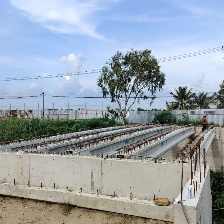 Cầu vào Nhà máy gạo Tân Hồng 